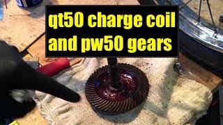 Yamaha qt50 charge coil and bonus footage of pw50 gears etc [upl. by Aisac]