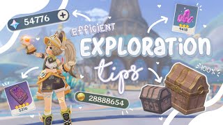 Explore EFFICIENTLY  More Rewards Tips  Genshin Impact [upl. by Netsriik853]