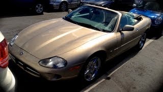 1998 Jaguar XK8 Convertible Start Up Quick Tour amp Rev With Exhaust View  58K [upl. by Karwan]