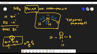 Is NH3 Ammonia Polar or NonPolar Lewis Structure [upl. by Enailil]