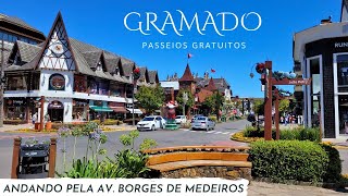 Gramado RS  Conheça a cidade sem gastar nada O que fazer na avenida Borges de Medeiros [upl. by Shamus]