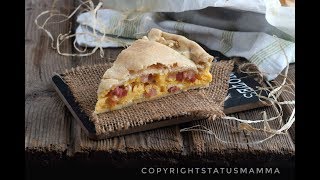 Ricetta torta rustica napoletana salata facile con e senza bimby [upl. by Lifton]