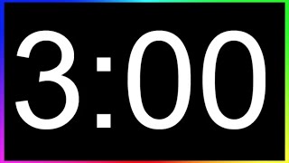 Minuteur 3min ALARME🚨 Compte à Rebours 3 Minutes Minuterie 3 MinutesDécompte 3min [upl. by Cherie531]