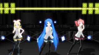 Alltime 50 MMD Chocolate Disco Miku Rin Teto [upl. by Adamsen]