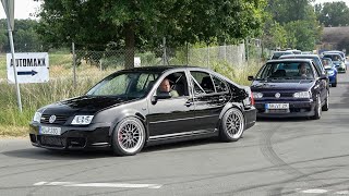 600HP VW Golf VR6 Turbo  400HP Bora VR6 Supercharged  REVS AND FAST ACCELERATIONS [upl. by Takakura]