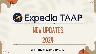 Expedia Taap New Updates 2024 [upl. by Anez]