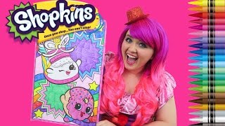 Coloring Shopkins Dlish Donut amp Sneaky Wedge GIANT Coloring Book Page Crayons  KiMMi THE CLOWN [upl. by Questa]