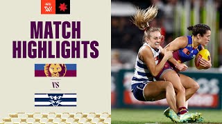 Brisbane v Geelong Highlights  2023 NAB AFLW Finals [upl. by Schifra]