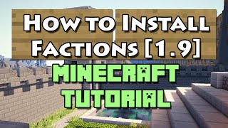 Factions 19 Plugin Installation Tutorial Minecraft [upl. by Geffner496]