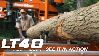 LT40 Hydraulic Portable Sawmill in Action  WoodMizer [upl. by Alano]