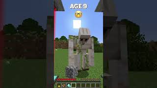 POV Your Best Toxic Friend at different Ages meme minecraft shorts [upl. by Entirb]