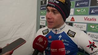 Fabio Jakobsen  Interview at the finish  Volta ao Algarve em Bicicleta  Stage 1 [upl. by Rosetta462]