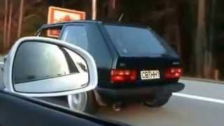 Golf 1 VR6 Turbo VS Audi R8 [upl. by Millard]