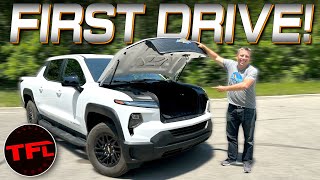 I Finally DRIVE the 2024 Chevy Silverado EV Heres How It Compares to the Ford F150 Lightning [upl. by Nioe954]