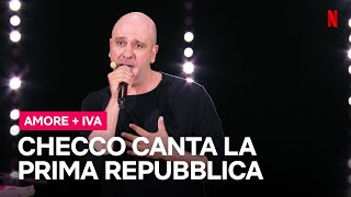 CHECCO ZALONE e la canzone sulla PRIMA REPUBBLICA  Netflix Italia [upl. by Druci]