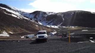 Hellisheidi geothermal power plant well heads [upl. by Enyal]