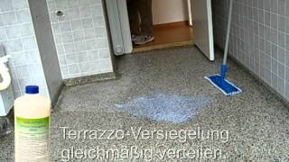 Terrazzo reinigen versiegeln und damit dauerhaft schützen [upl. by Suidaht]