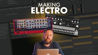 Making Electro with Nord Rack 2 and Behringer RD6 [upl. by Cathryn]