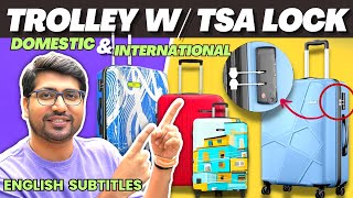 Best Trolley Bags With TSA Lock⚡Best Trolley Bags In India 2024⚡Best Trolley Bag Under 3000 In India [upl. by Ringo]