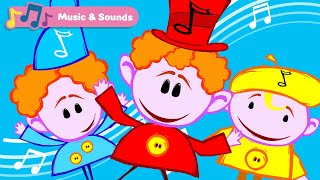 Learn Musical Instruments with The Notekins  The Banjo  Classical Music for Babies  Baby Sensory [upl. by Acinyt238]