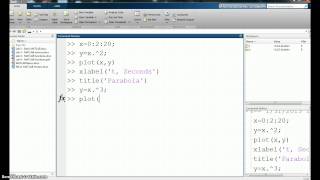 Simple x y plot in MATLAB [upl. by Lihp]