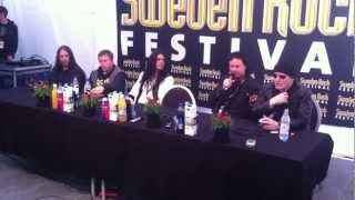 King Diamond  SwedenRock Press Conference June 8 2012 [upl. by Lotz]