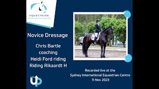 Chris Bartle Coaching Novice Dressage [upl. by Valry]