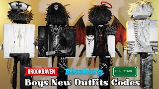 Boys New Outfits Codes For Brookhaven RP Berry Avenue and Bloxburg [upl. by Royden134]