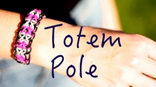 Rainbow Loom Totem Pole Tutorial How To Advanced Niveau avancé français [upl. by Leahcimsemaj]