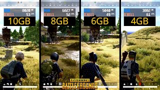 Pubg  4gb vs 6gb vs 8gb vs 10gb  Ram Test  2020 [upl. by Dewie636]