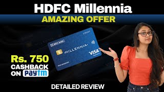 HDFC Millennia Credit Card Review 2024 Best Cashback Credit Card [upl. by Nara]