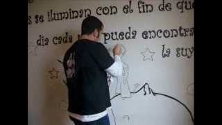 VIDEO MURAL PINTADO INFANTIL PRINCIPITO [upl. by Rothwell624]