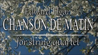 Edward Elgar Chanson de Matin arranged for String Quartet [upl. by Reba560]