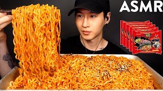 NUCLEAR FIRE NOODLES CHALLENGE 2X SPICY  THANK YOU FOR 1 MILLION SUBSCRIBERS  Zach Choi ASMR [upl. by Kingsley]