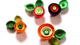 How To Make Quilled Poppy Flowers Using Paper Art Quilling  DIY [upl. by Peh72]