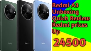 Redmi A3 Unboxing Quick Review Redmi prices Upsmartphone redmia3 [upl. by Samohtnhoj626]