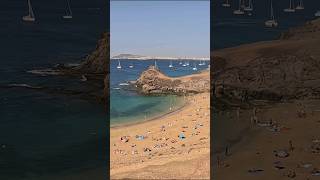 Playa de Papagayo 🏝 Beach in Lanzarote ❤️🇪🇦 beach spain canarias beachlife amazing nature [upl. by Ened]