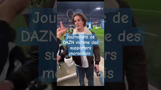 journaliste de DAZN vs supporter marseillais foot football psg om psgom ompsg [upl. by Erminia785]