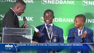 Nedbank commits to supporting Childrens Parliament members  nbc [upl. by Enicnarf]