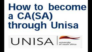 How to become a Chartered Accountant through UNISA [upl. by Eugaet709]