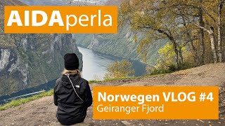 AIDAperla Norwegens Fjorde Vlog 4  Geirangerfjord [upl. by Eelrebma]