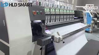 HLD SMARTWT2 automatic multifunctional border quilting machine [upl. by Analram]