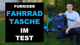 3in1 Fahrradtasche im Test von Forrider mit Rucksackfunktion  Gepäckträgertasche für das Fahrrad [upl. by Christalle]