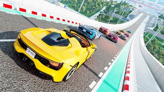 Car Jump Arena In BeamNG MULTIPLAYER Is Just A Destructive As Youd Think [upl. by Harlan310]