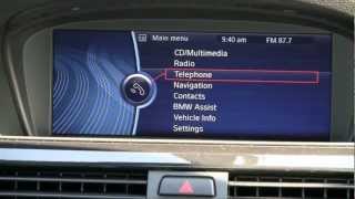 Pairing Your Bluetooth Phone with the BMW iDrive System [upl. by Tiffi]