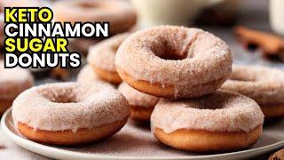 Keto Cinnamon Sugar Donuts  LowCarb Dessert Recipe [upl. by Ikeda]