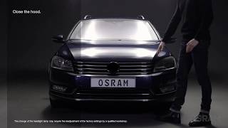 OSRAM LEDriving HL LED H7 Bulb 67210CW Installation in a VW Passat [upl. by Lonne]