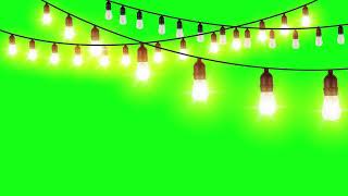 Animated String Lights Green Screen Video Effects HD [upl. by Marquez]