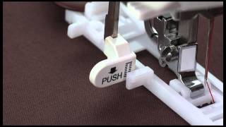 SINGER® 1Step Computerized Buttonhole Presser Foot wSpring Tutorial [upl. by Eaner]