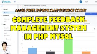 Complete Feedback Management System in PHP MySQL  Free Source Code Download [upl. by Atiran]